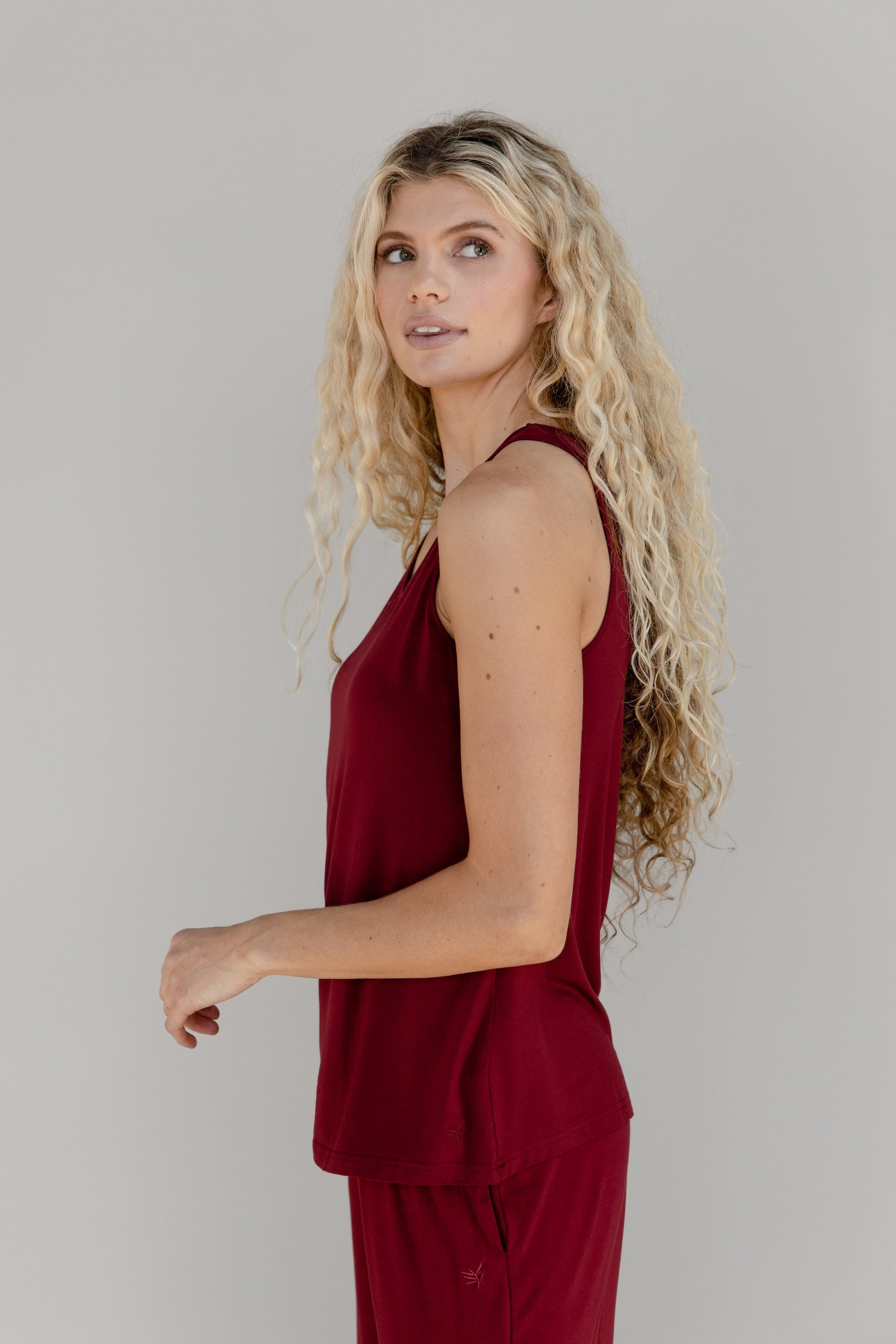 Women's Bamboo Stretch-Knit Lounge Tank