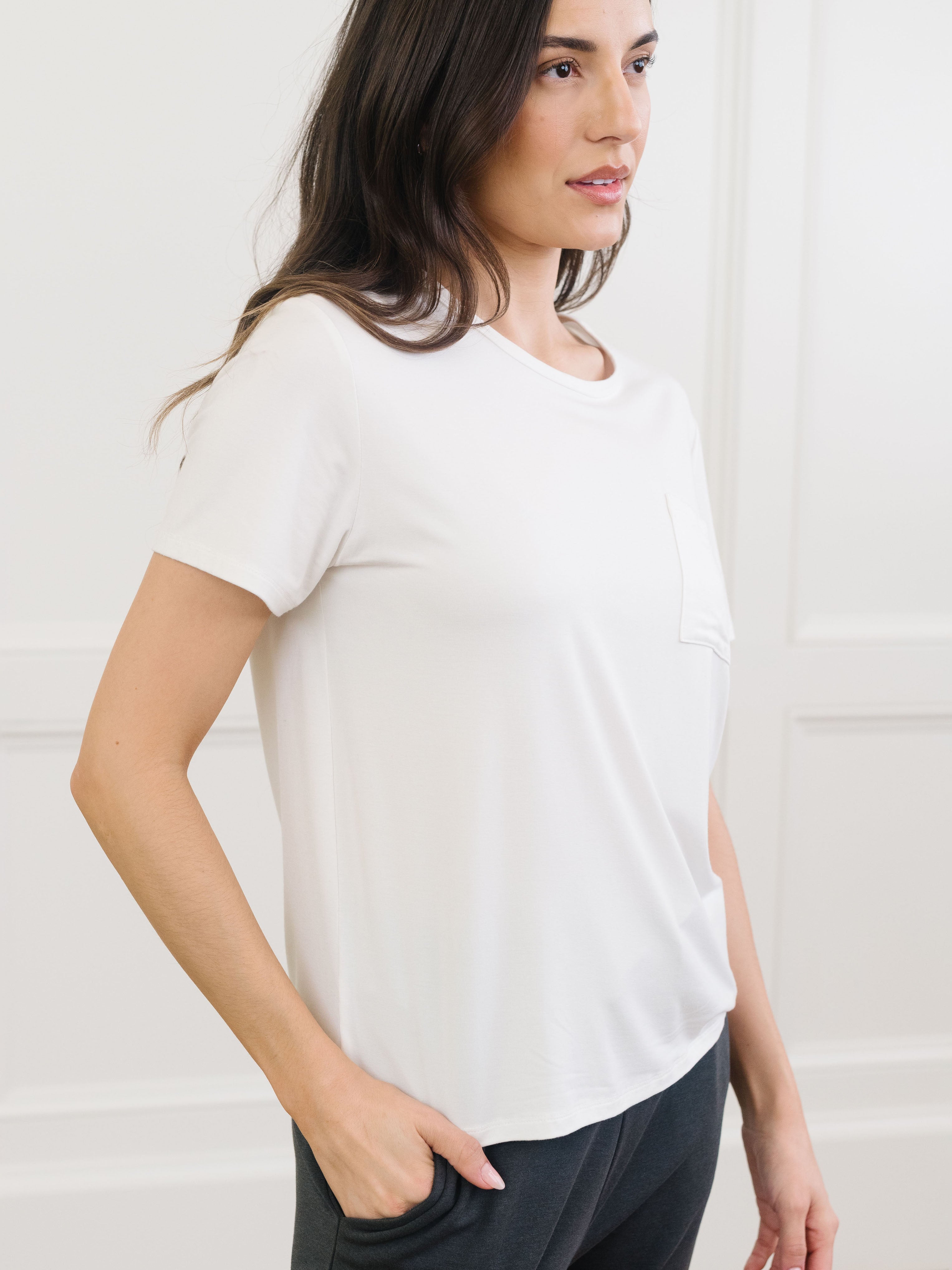 Women's Bamboo Stretch-Knit Lounge Tee