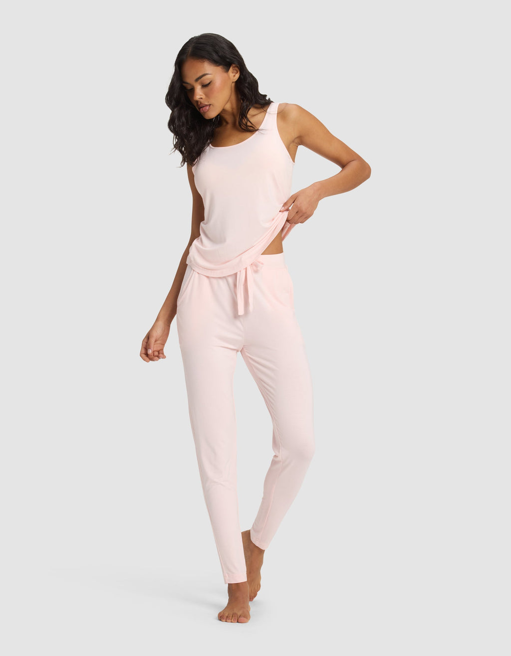 Women's Bamboo Stretch-Knit Tapered Pant
